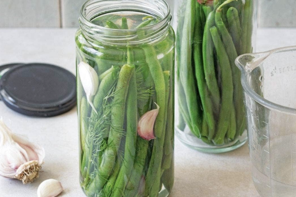 Lacto-fermented Green Beans