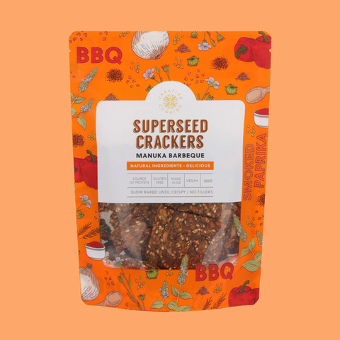 Creative Cooking Manuka BBQ Superseed Crackers 130g