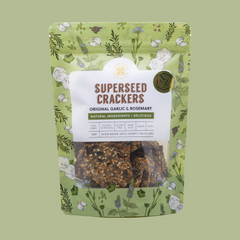 Creative Cooking Garlic & Rosemary Superseed Crackers 120g