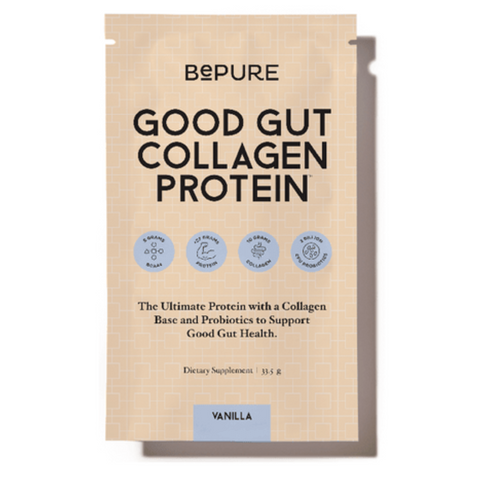 BePure Good Gut Protein Vanilla single serve