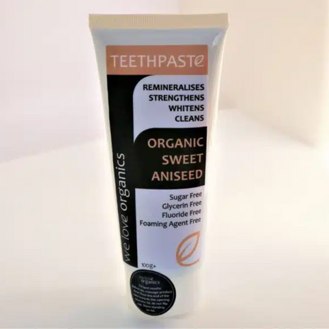We Love Organics Sweet Aniseed Teethpaste 100g Tube
