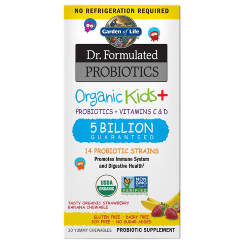 Dr Formulated Org Kids+ Probiotics 30 chews