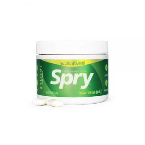 Spry Chewing Gum Spearmint 100 Pieces