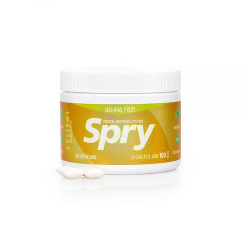 Spry Chewing Gum Natural Fruit 100 Pieces