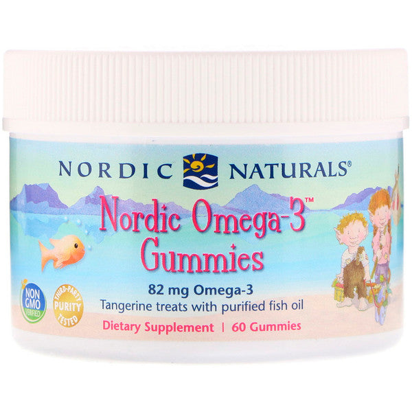 Nordic Omega 3 Gummies - Tangerine 60 Gummies