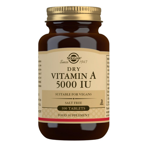 Solgar Dry Vitamin A 5000 IU 100tabs