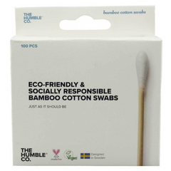 The Humble Co. Bamboo Cotton Swabs White 100 Pack