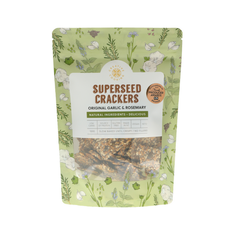 Creative Cooking Garlic & Rosemary Superseed Crackers 120g