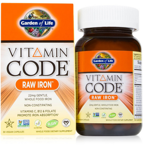 Garden of Life Vitamin Code Raw Iron 30caps