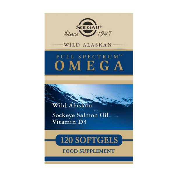 Solgar Full Spectrum Omega Wild Alaskan Salmon 120caps