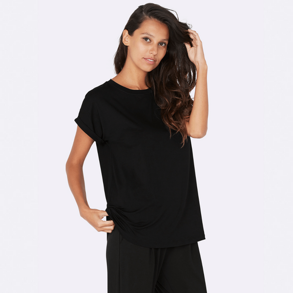 Boody Downtime Lounge Top Black Small