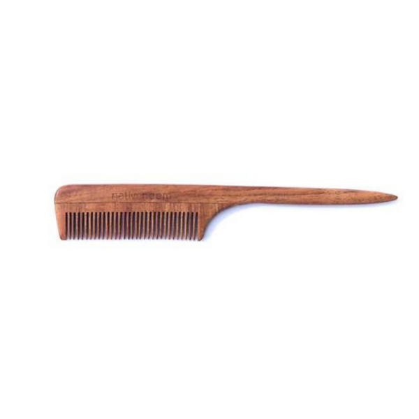 Native Neem Wooden Neem Comb - Narrow Tooth