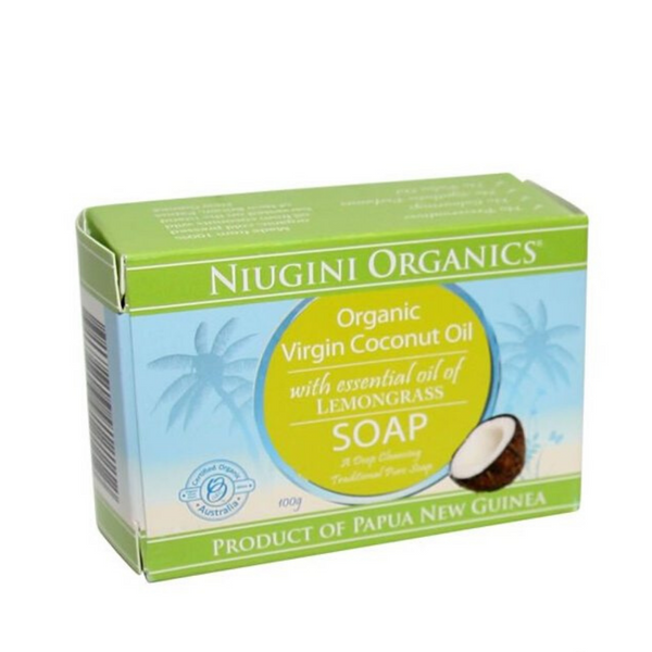 Niugini Org Virgin Coconut Oil Soap Lemongrass 100g