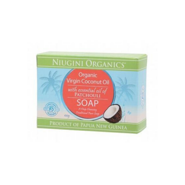 Niugini Org Virgin Coconut Oil Soap Patchouli 100g